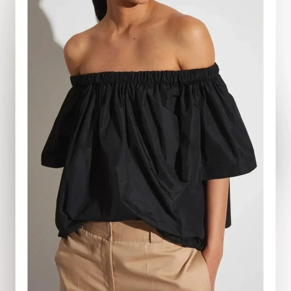 A.L.C black off shoulder top size 2